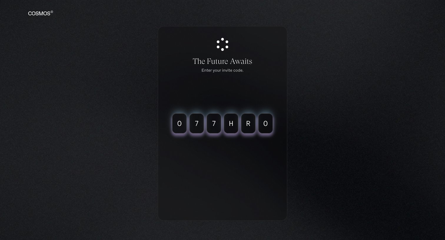 Cosmos - Cosmos - Onboarding screen