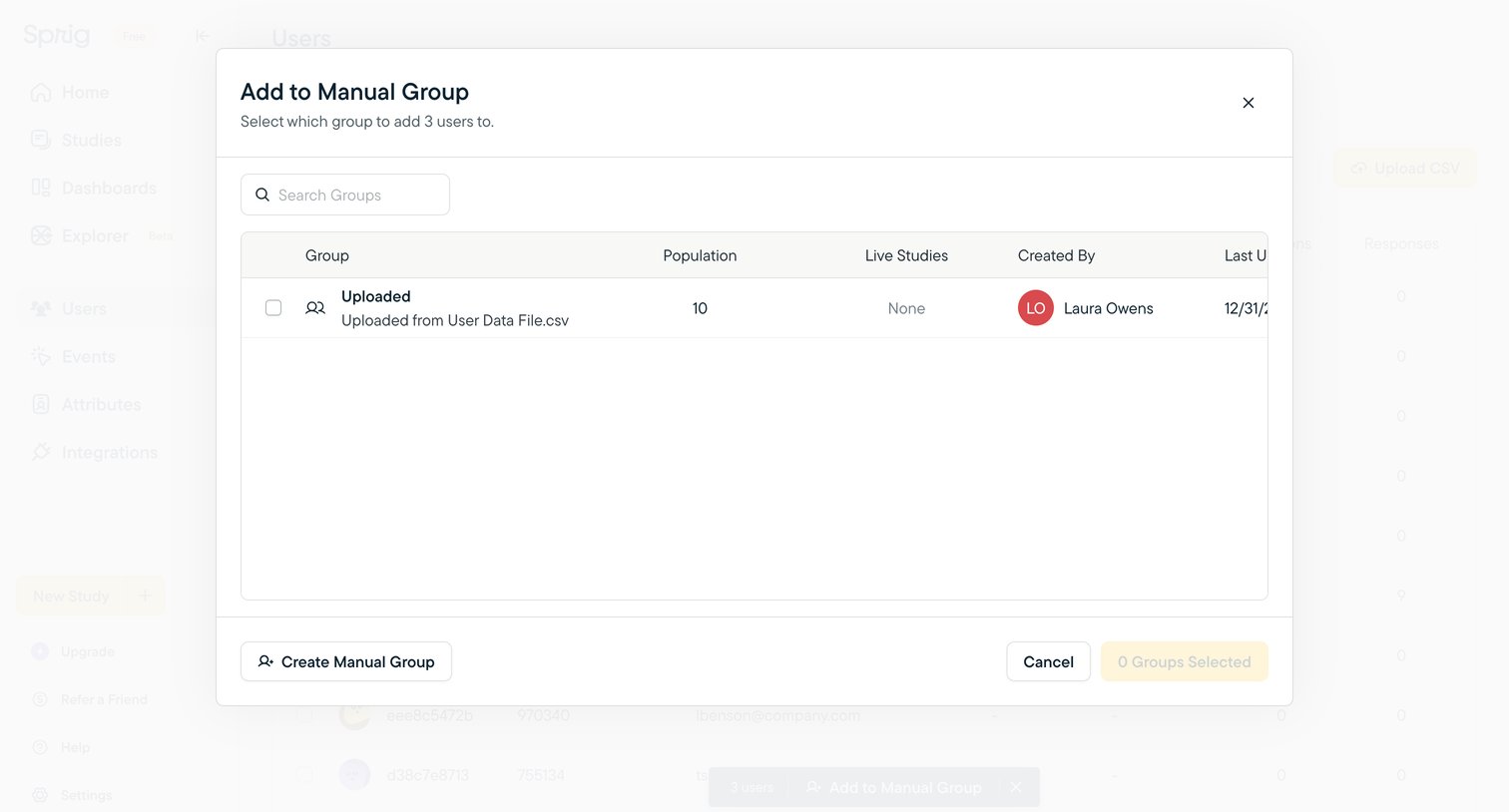 Sprig - Sprig | User Insights Platform for Teams Building Better Product E screen