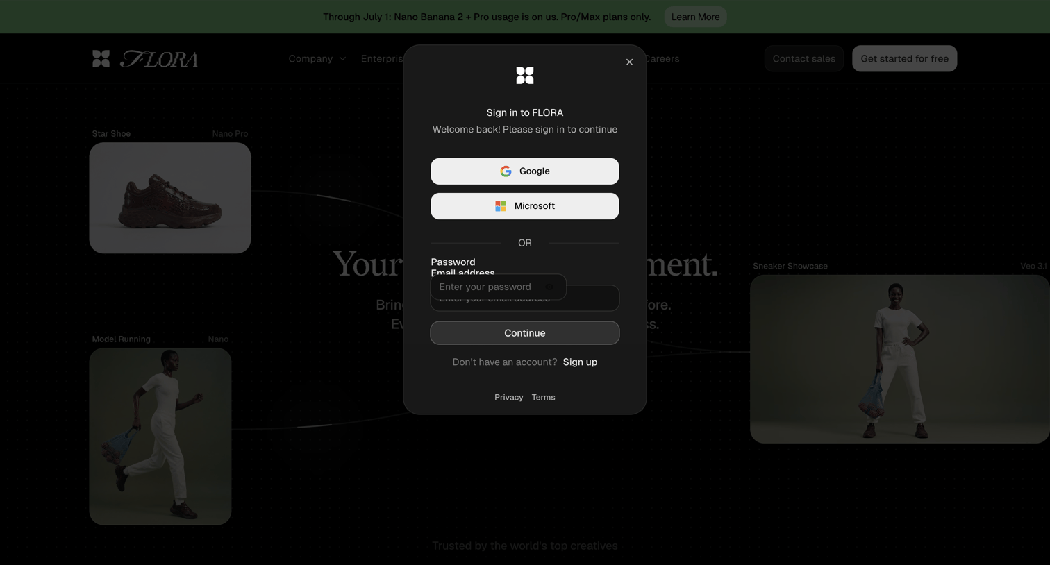 Flora - FLORA — Your Creative Environment screen