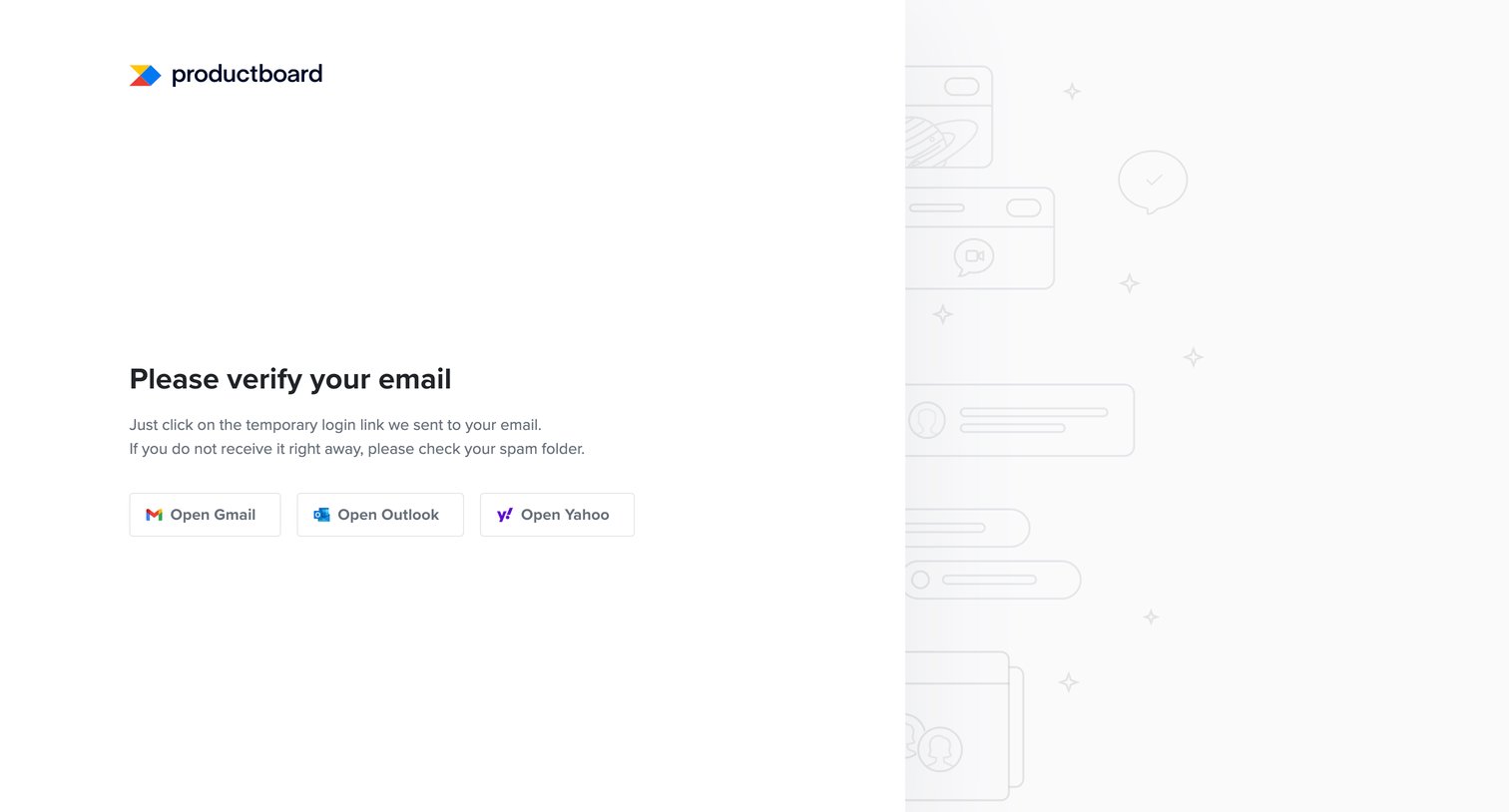 Productboard - Productboard – Welcome screen