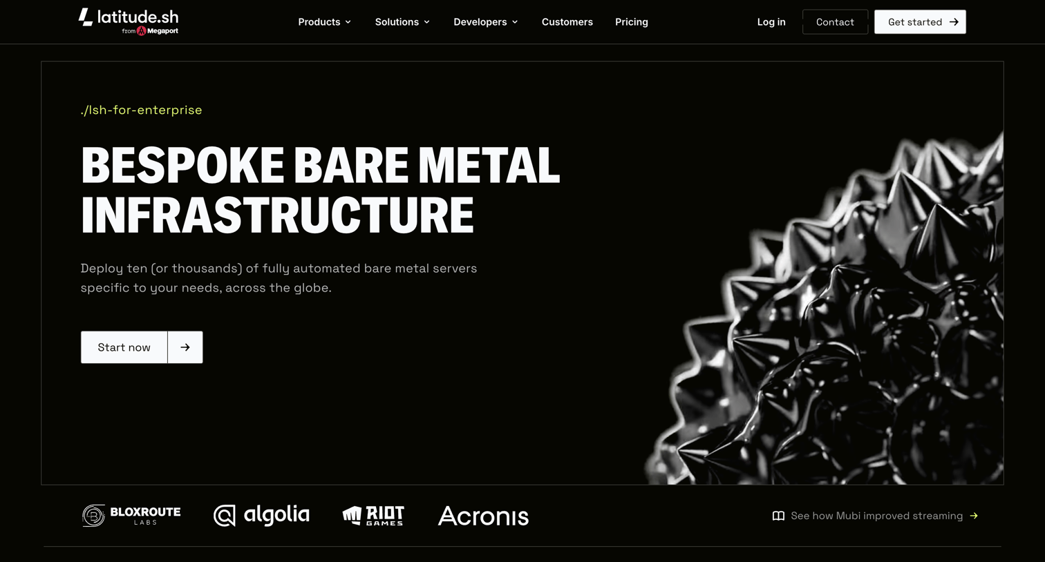 Latitude.sh - Bespoke bare metal infrastructure - Latitude.sh screen