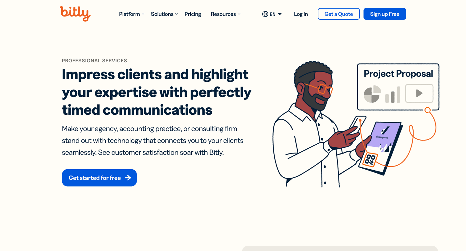 Bitly - Bitly for Professional Services | Enhance Client Engagement screen
