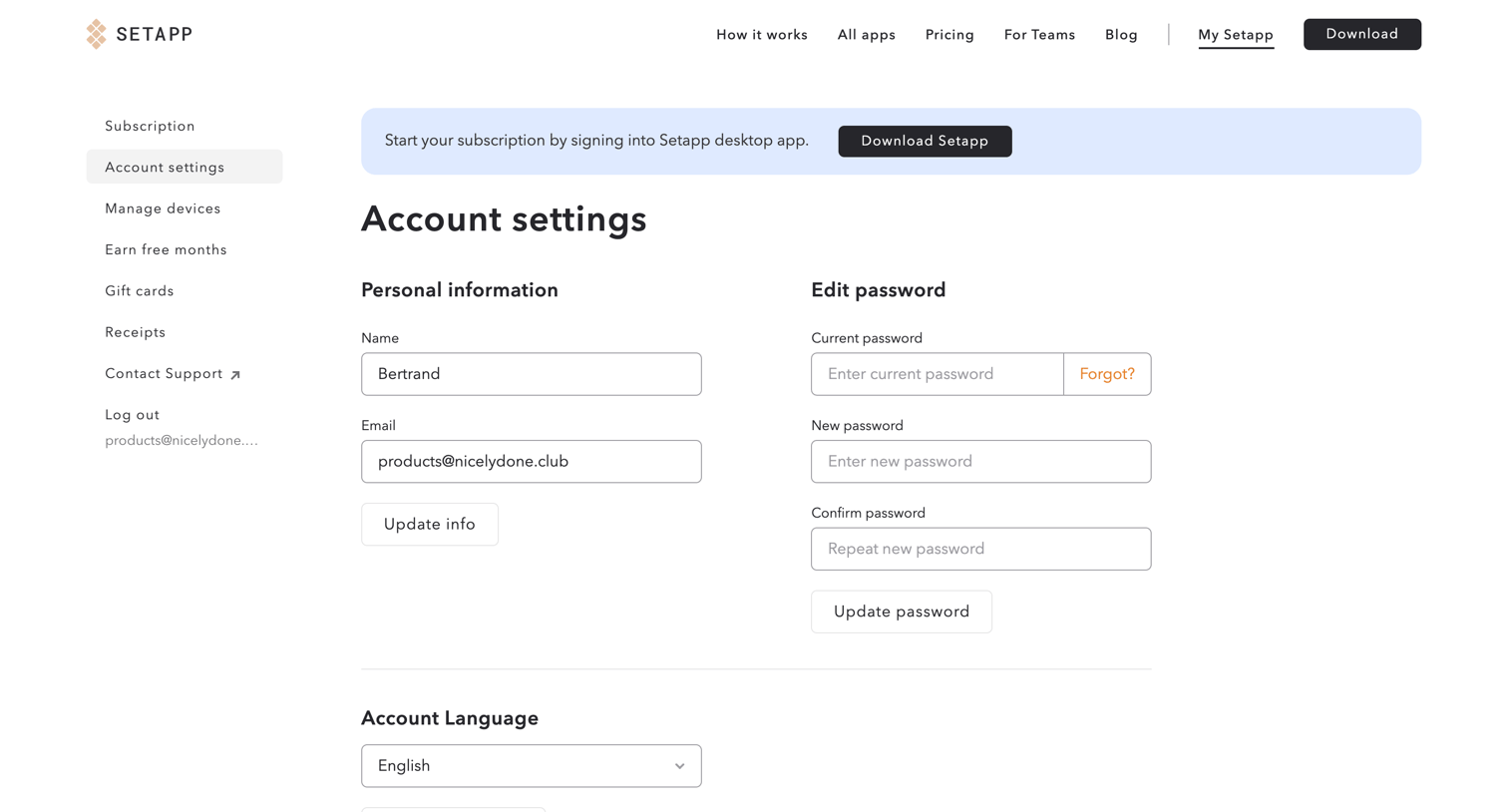 Setapp | Personal User Account from Setapp