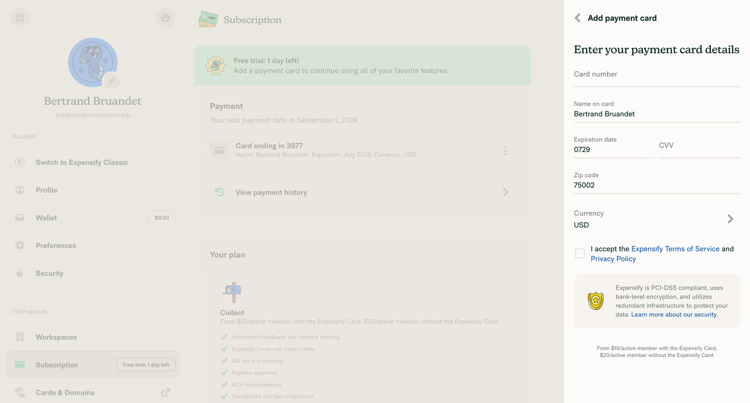 Expensify - 10 New Expensify screen