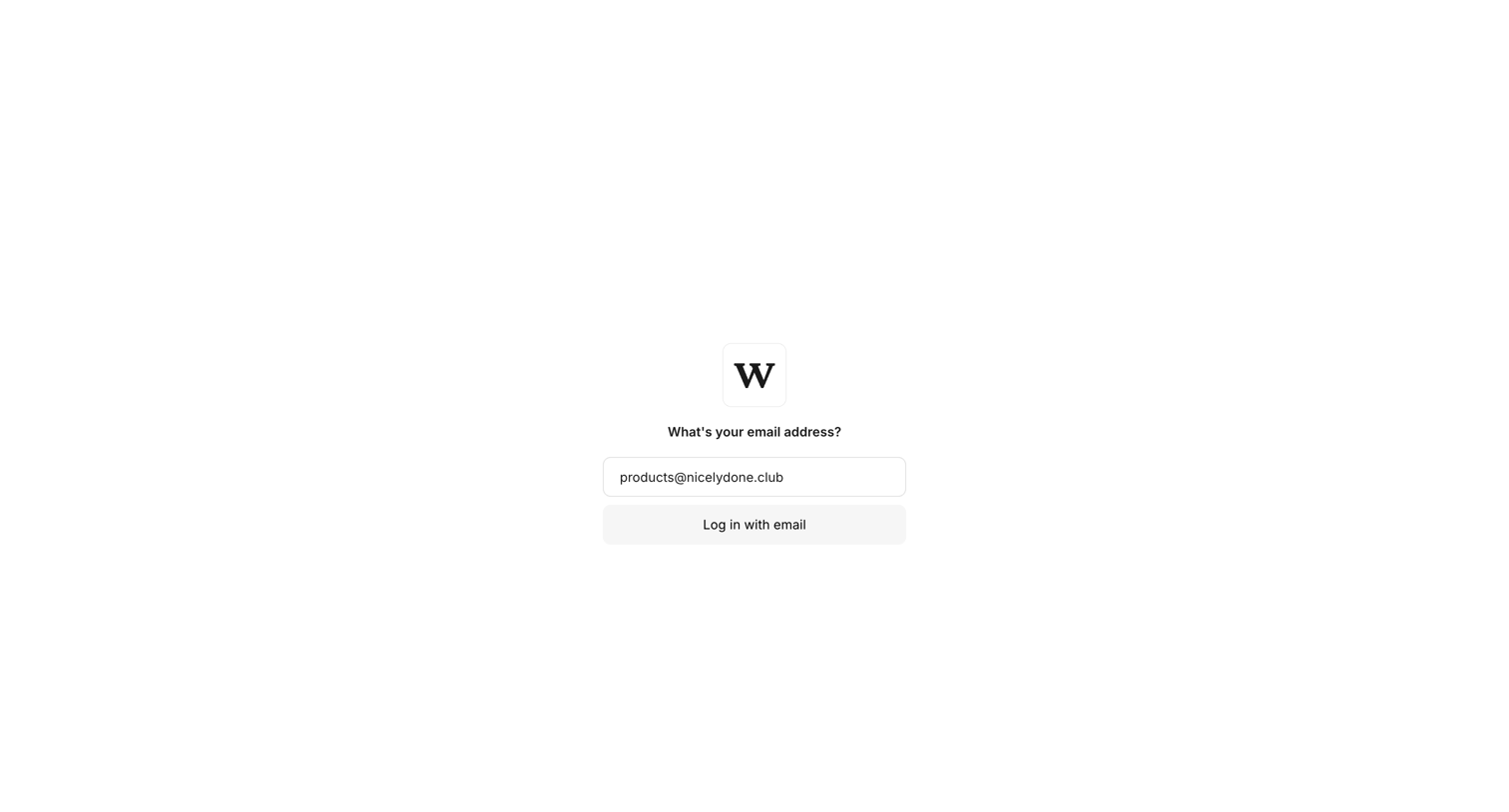 Workflow screen