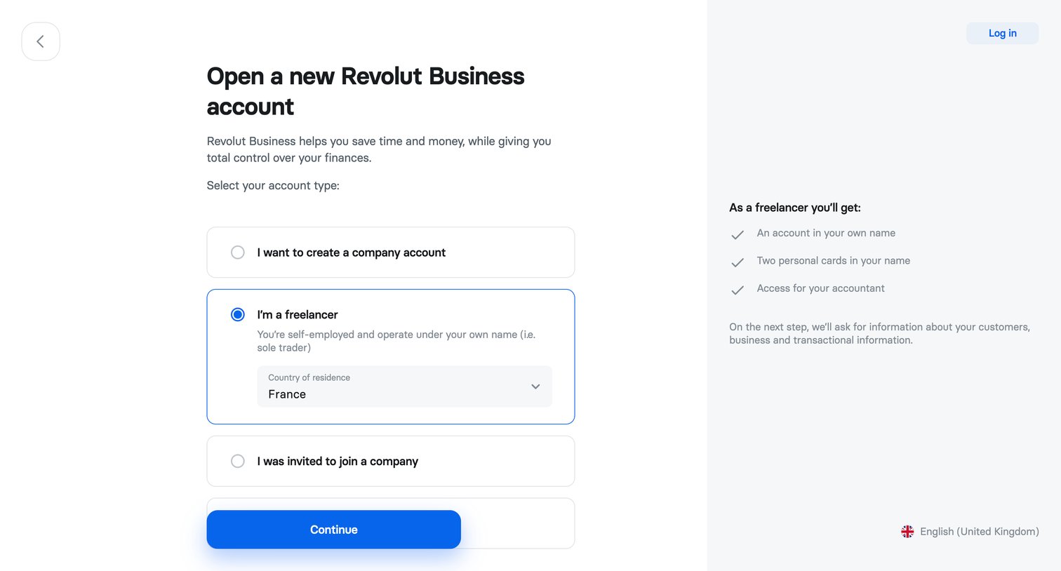 Revolut - Revolut Business screen