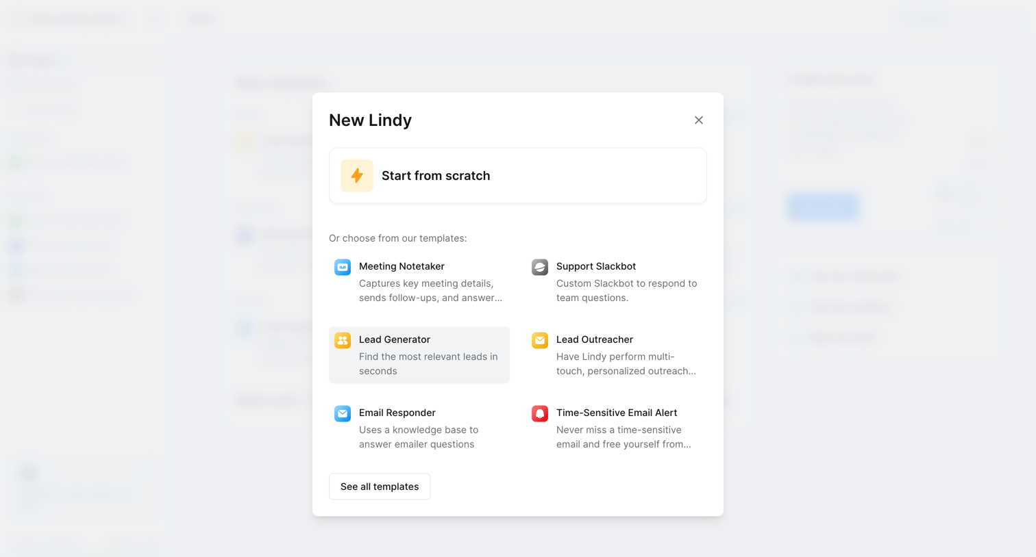 Lindy screen