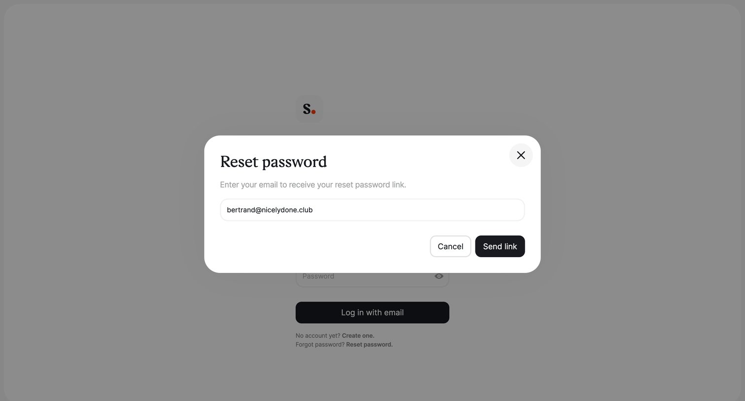 Scribe - Login | Scribe screen
