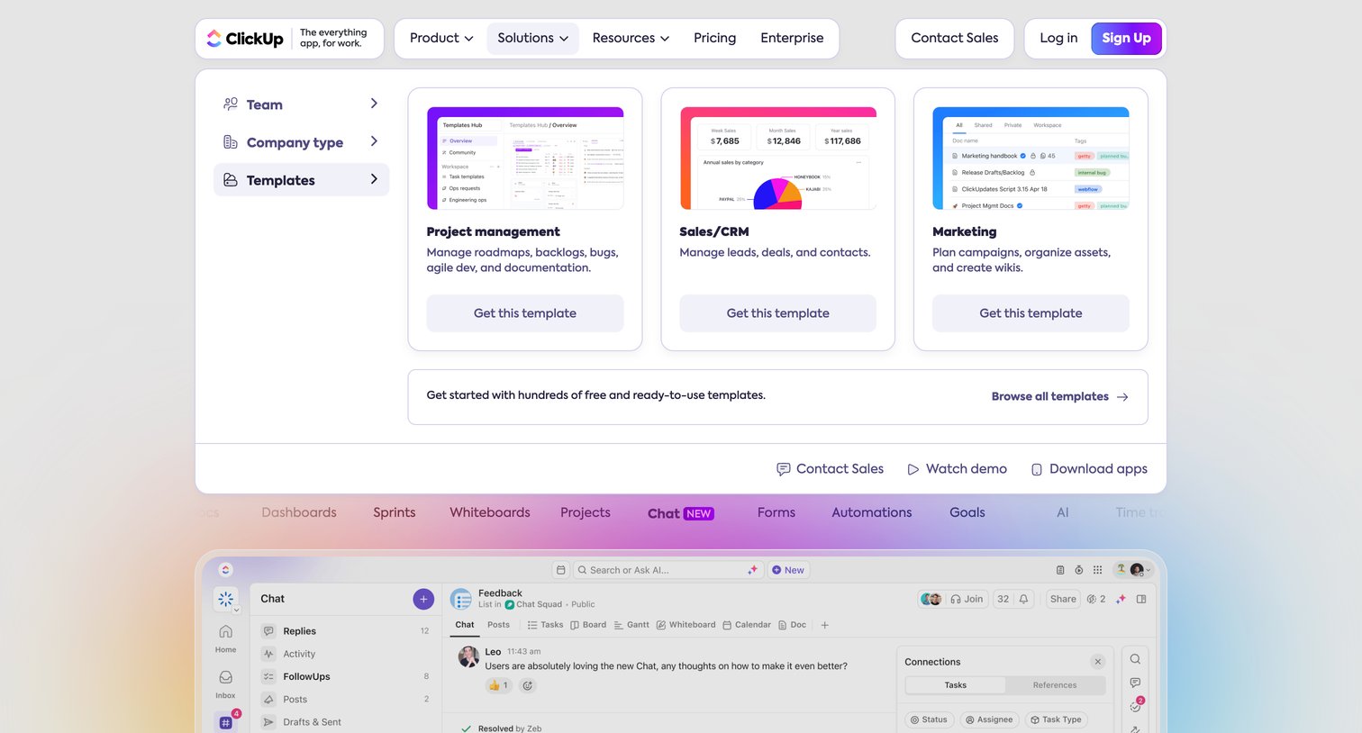 ClickUp - ClickUp | One app to replace them all screen