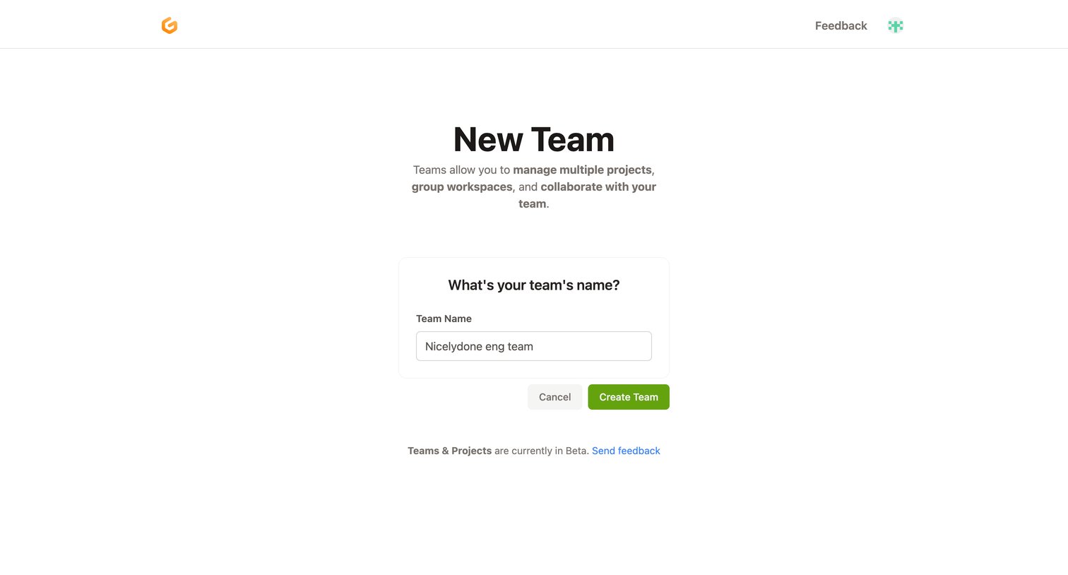 New Team — Gitpod from Gitpod