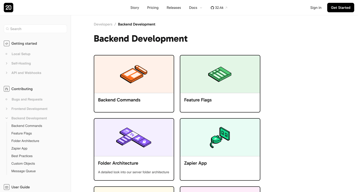Twenty - Twenty - Backend Development screen