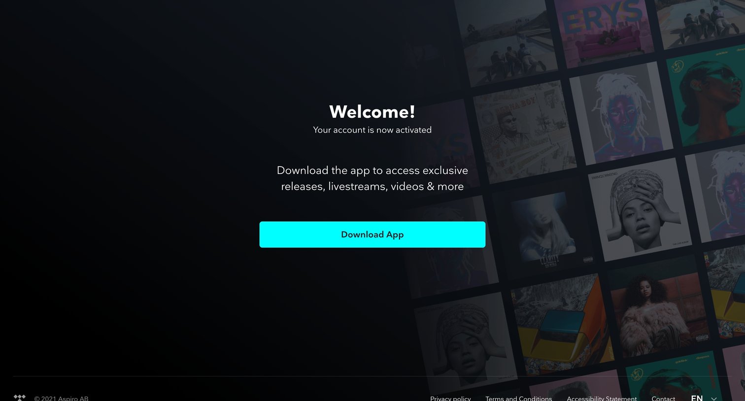 Tidal - Success | TIDAL screen