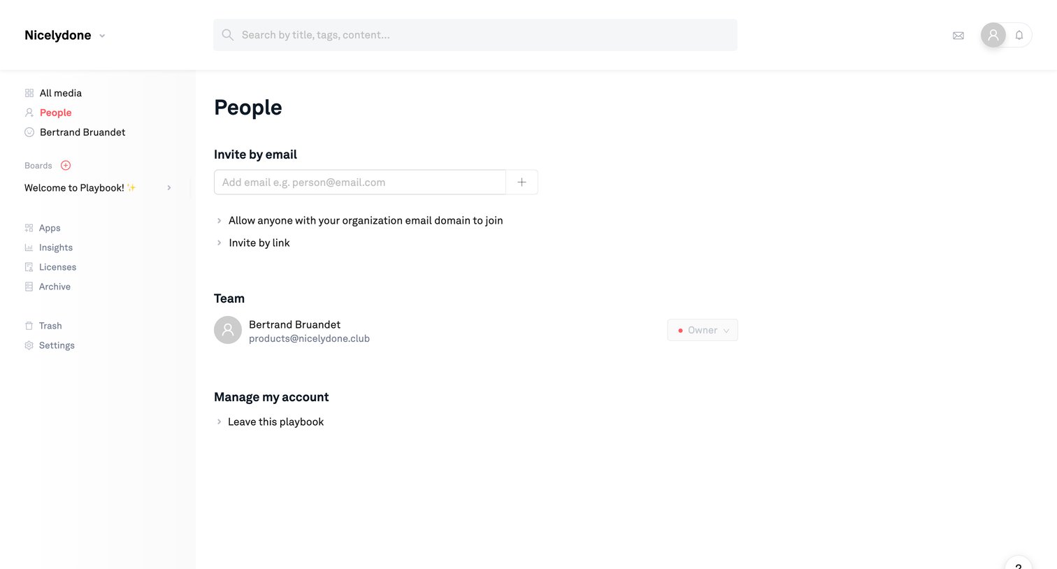 People | Playbook from Playbook