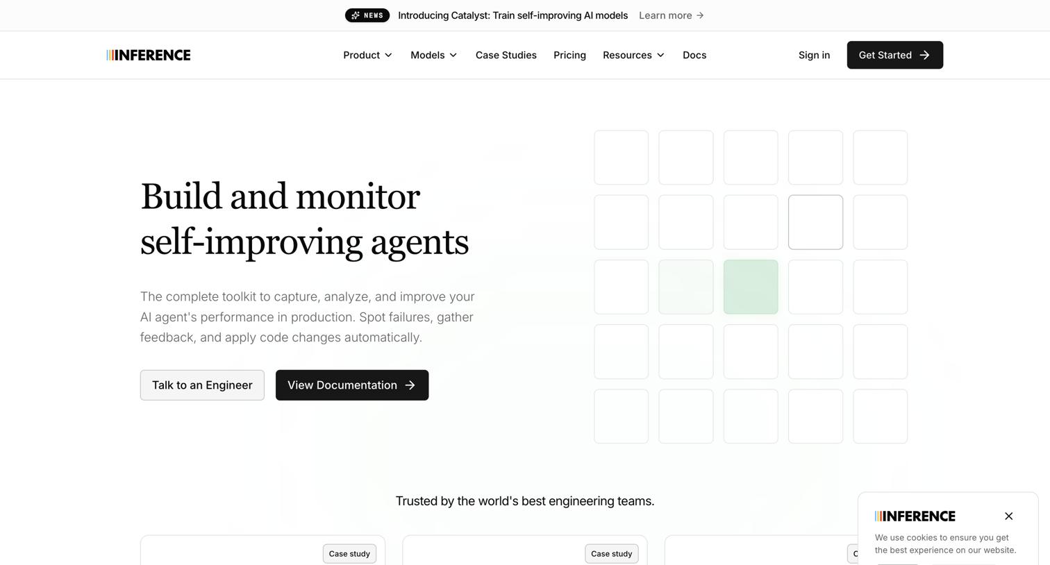 Inference - Inference.net | Full-Stack LLM Lifecycle Platform screen