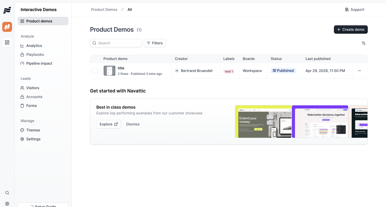 Navattic - Product Demos · nicelydone3 screen