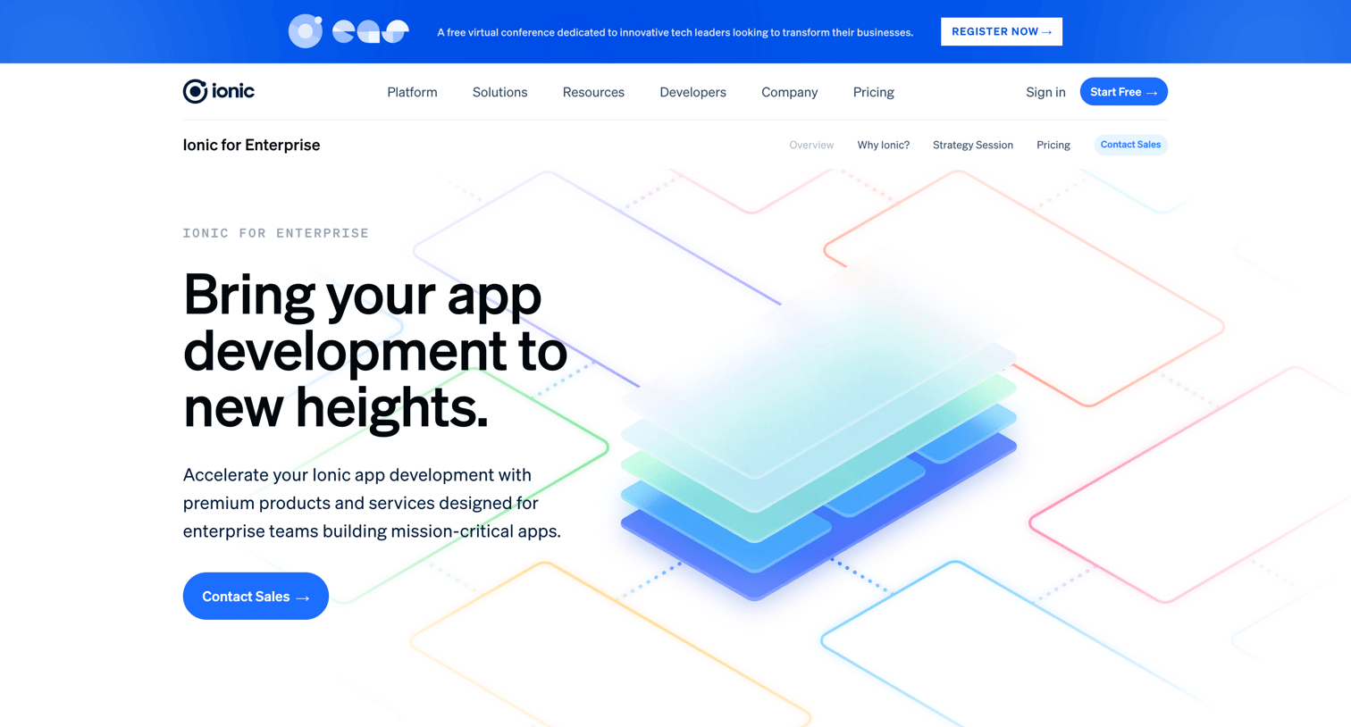 Ionic - Enterprise - Ionic - The Cross-Platform App Development Leader screen