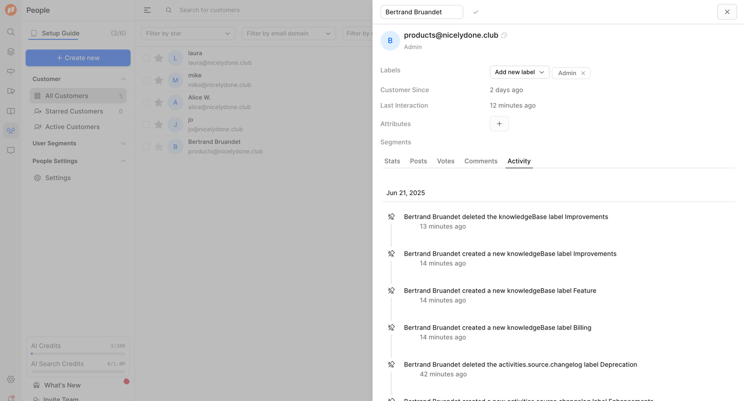 FeatureOS - Nicelydone screen