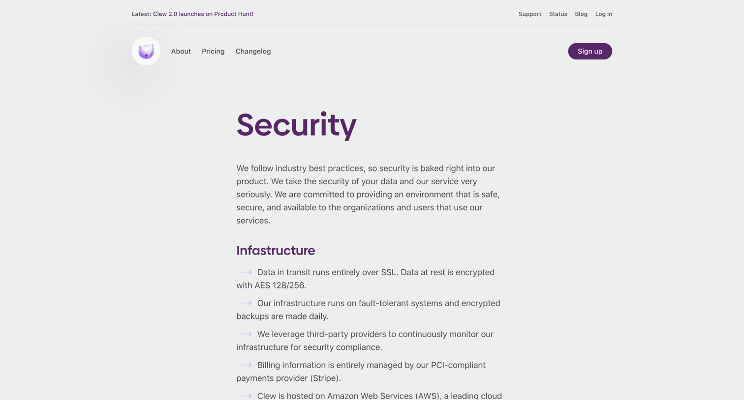 Clew - A Better Way to Work · Clew screen