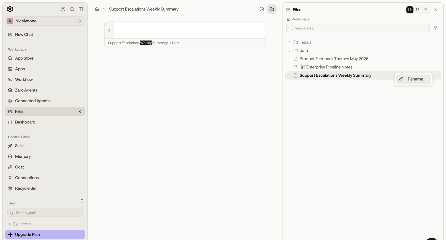 Zaro - Zaro - The Context Layer for Enterprise AI screen