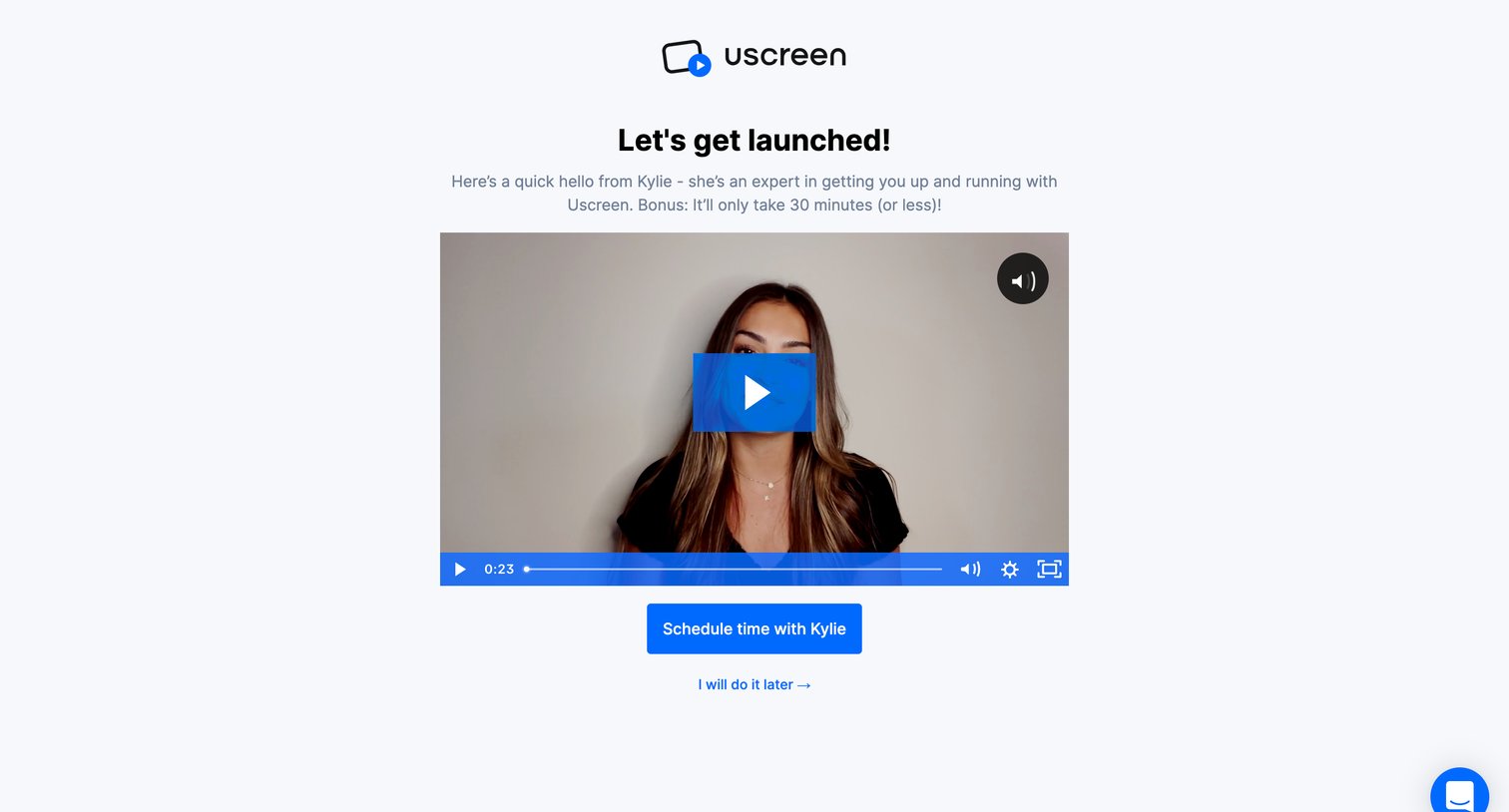 Uscreen - Admin area screen