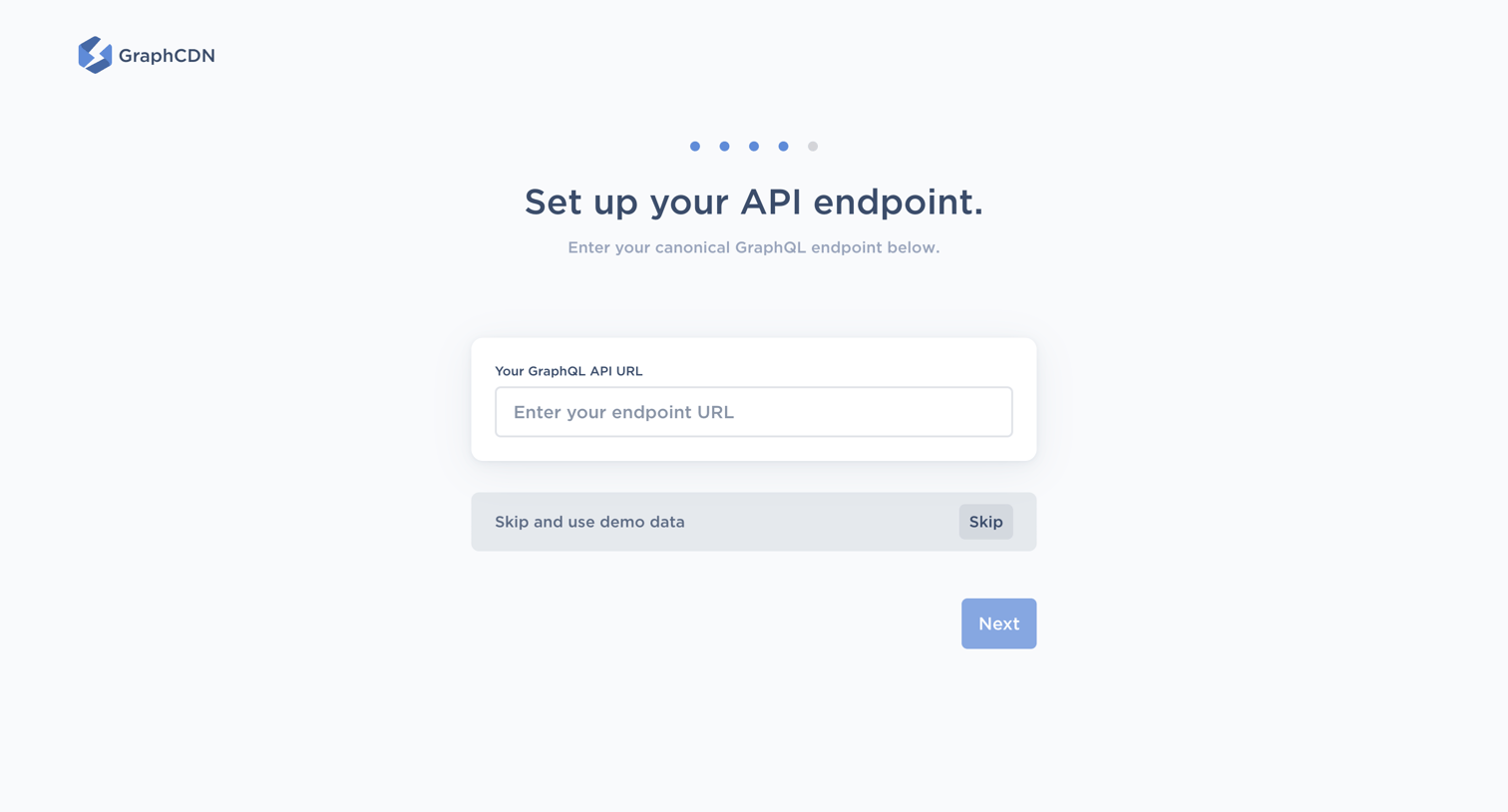 GraphCDN - GraphCDN - The GraphQL CDN screen