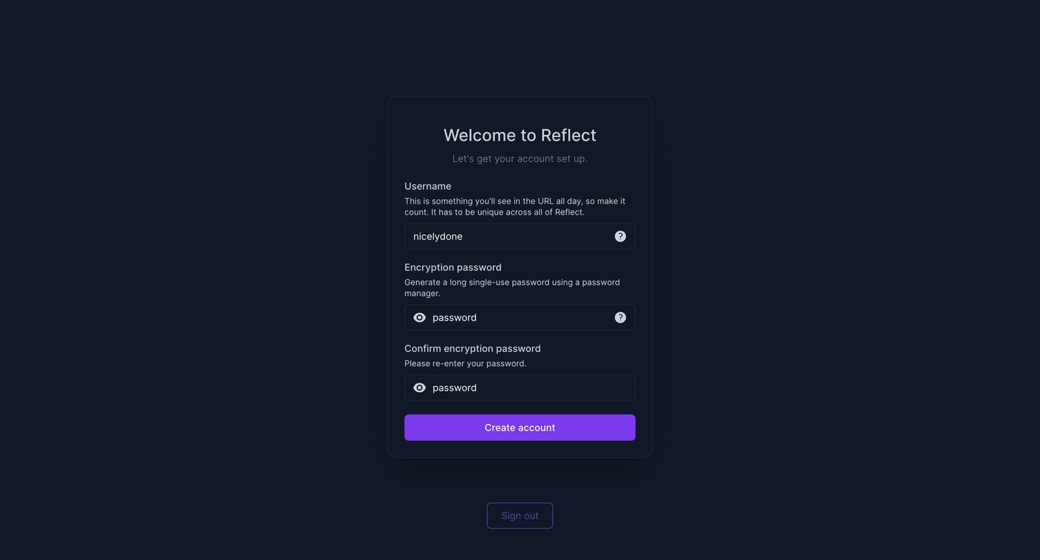 Reflect from Reflect