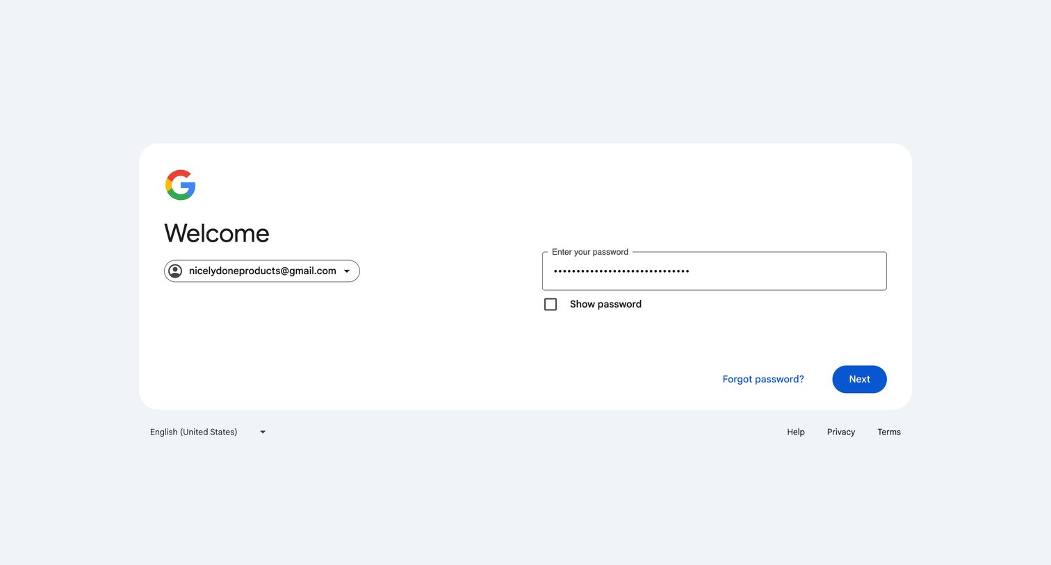 Gemini - Sign in - Google Accounts screen
