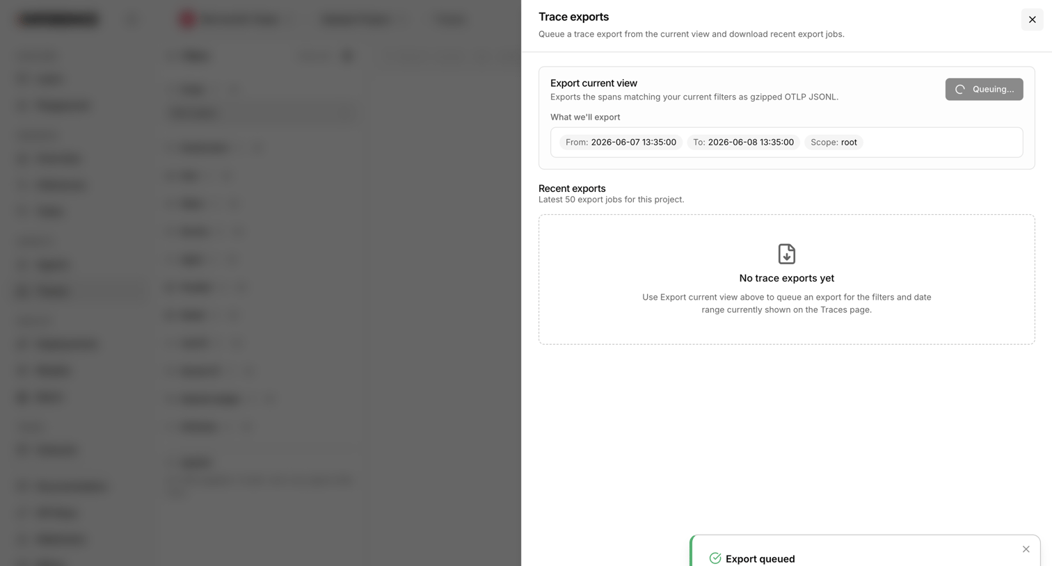 Inference - Observability | inference.net screen