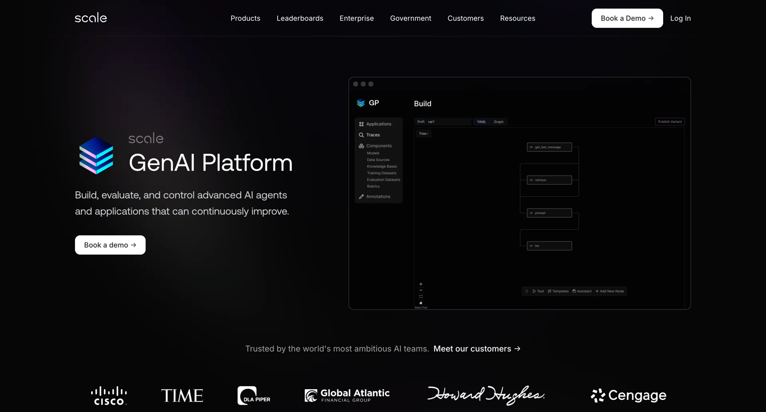 Scale - Scale GenAI Platform Scale AI screen