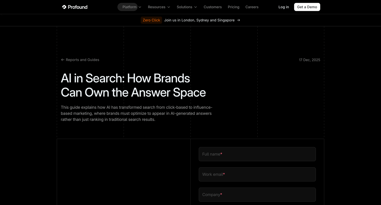 AI in Search: How Brands Can Own the Answer Space from Tryprofound