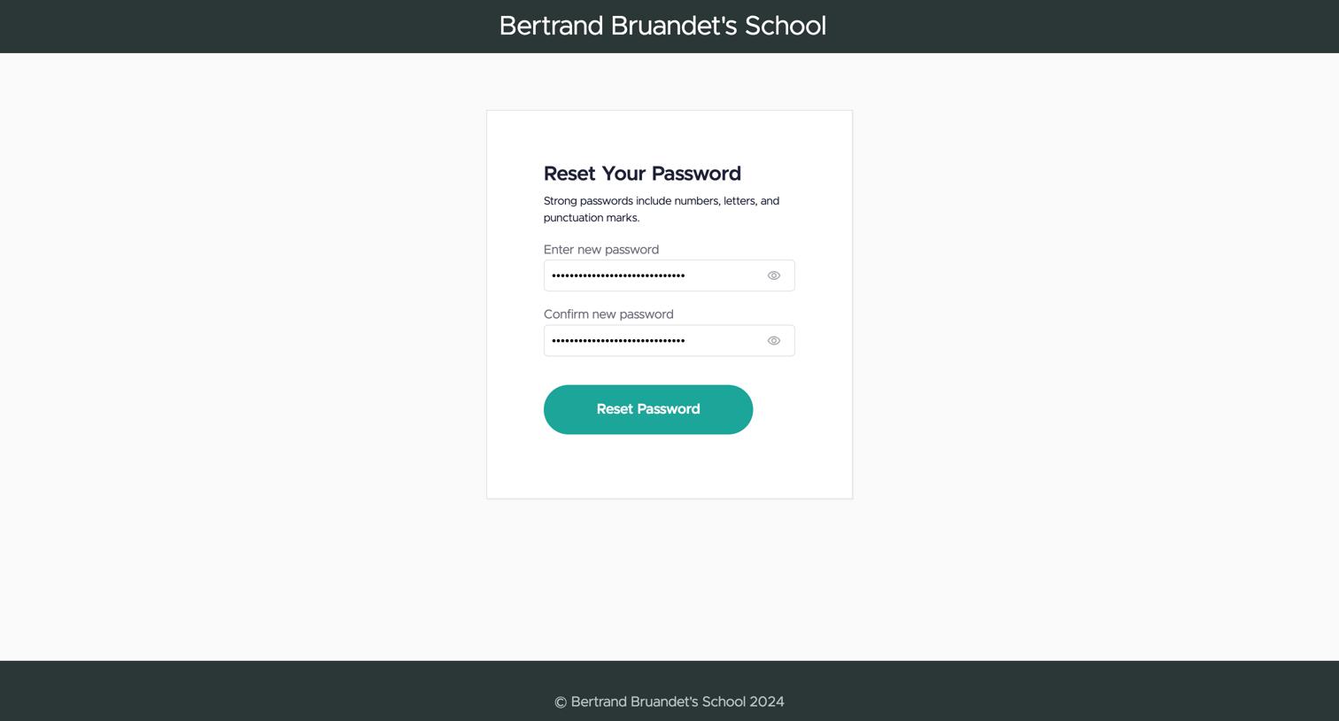 Teachable - Bertrand Bruandets School screen