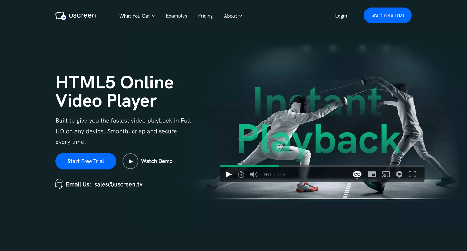 Uscreen - HTML5 Video Player - Secure, Fast, FHD Videos, Every Time | Uscree screen