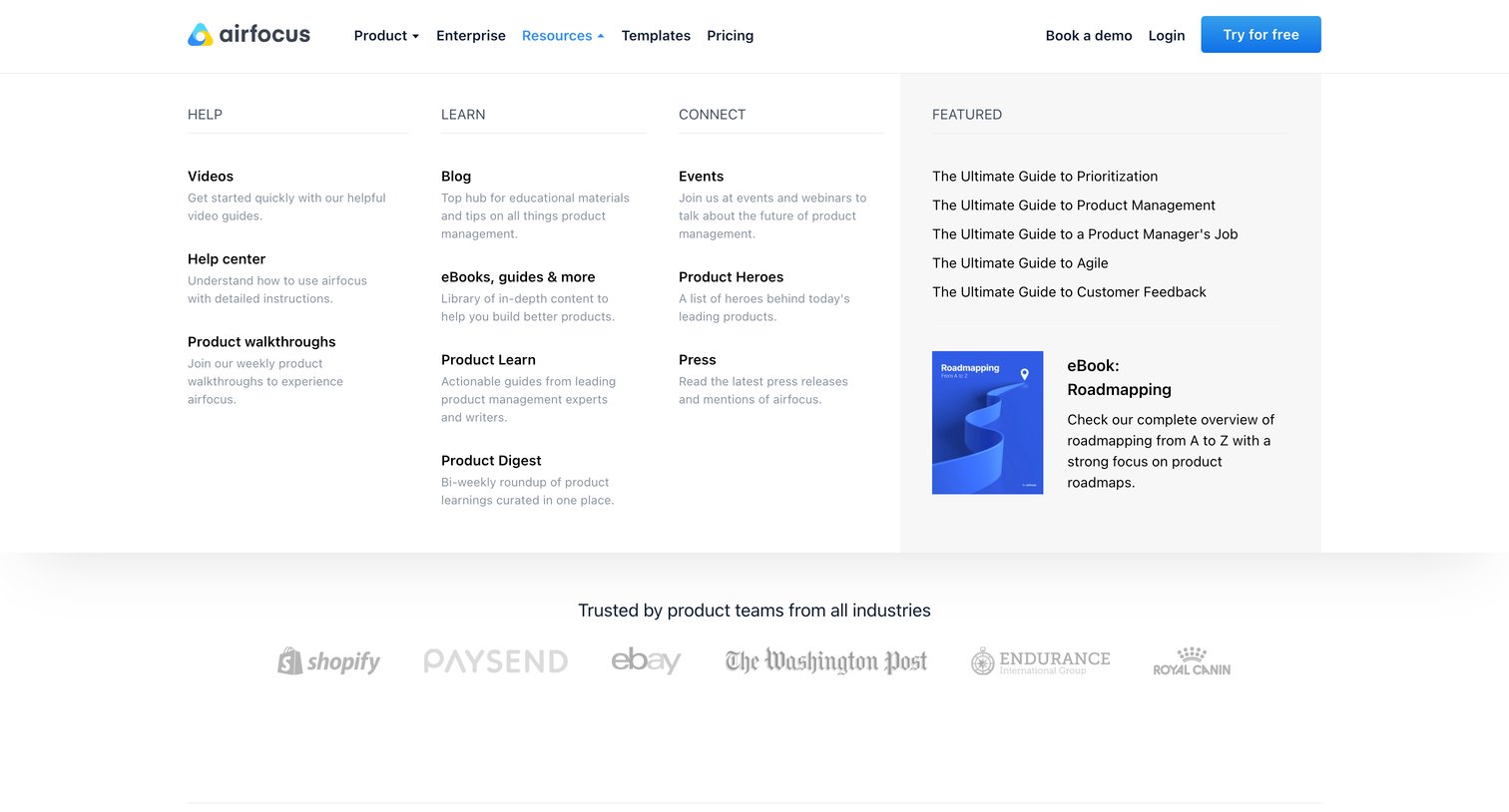 Airfocus - Strategic Product Management Platform | airfocus screen