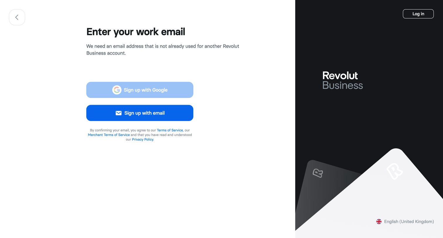 Revolut - Revolut Business screen