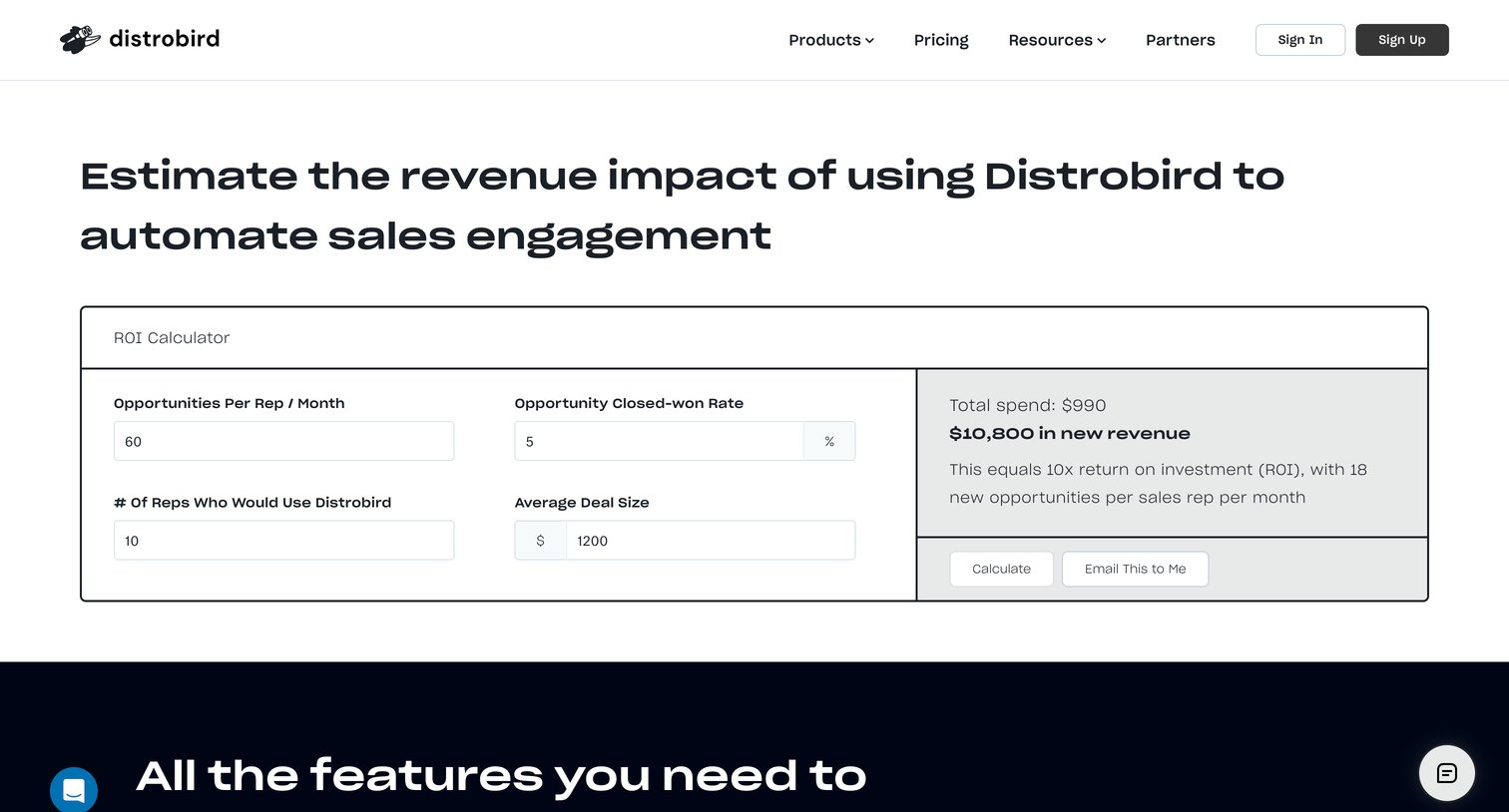 Distrobird - Supercharge your sales outreach | Built for Hubspot CRM screen
