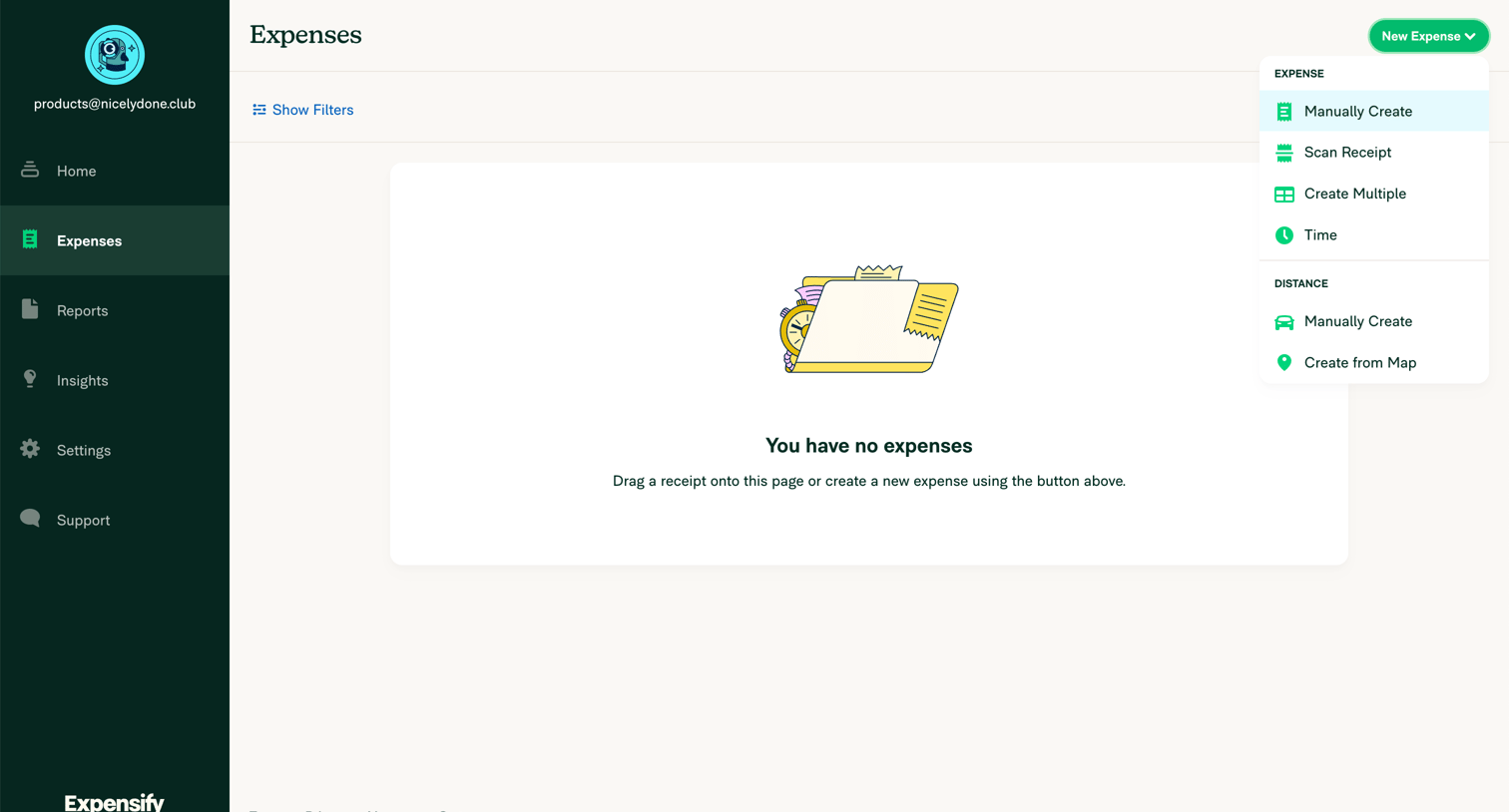 Expensify - Expensify - Expenses screen