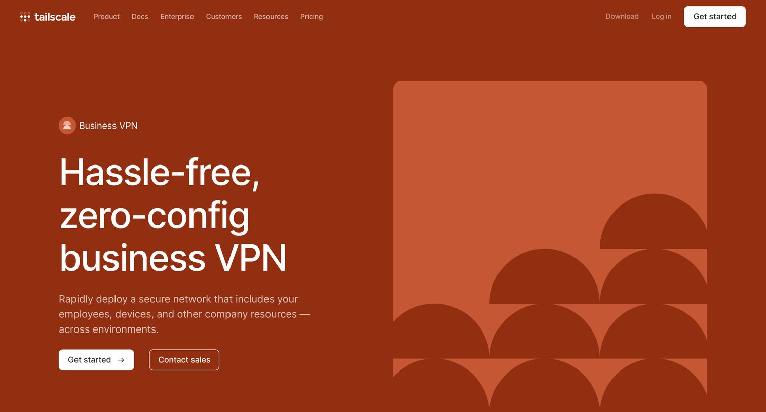 Tailscale - Business VPN · Tailscale screen