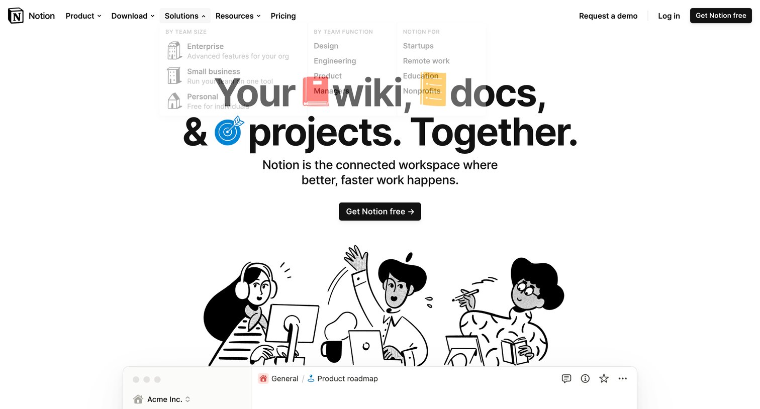 Notion - Notion – Your wiki, docs | projects. Together. screen