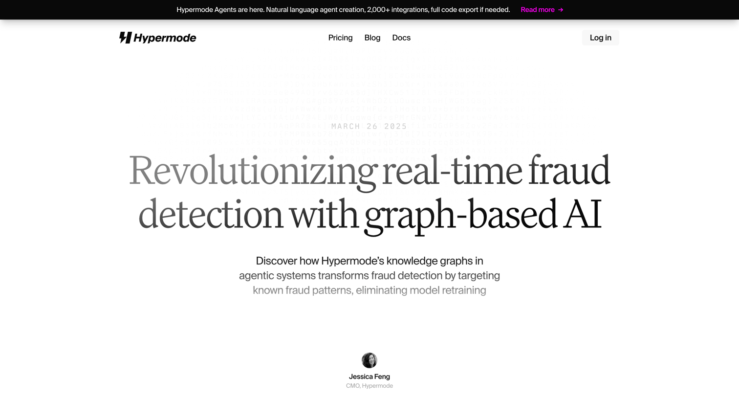 Hypermode - Revolutionizing real-time fraud detection with graph-based AI – Hypermode screen