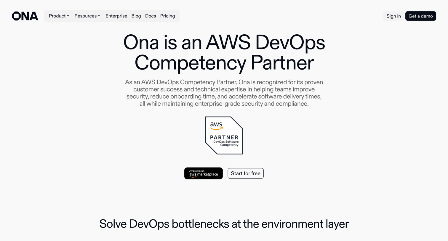 Ona - Ona is an AWS DevOps Competency Partner  Ona - AI software engineers screen