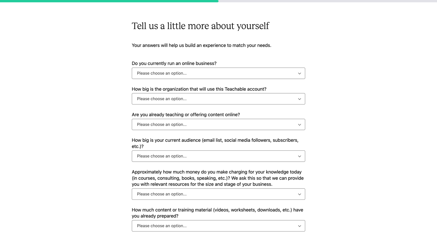Teachable - Admin | Teachable screen