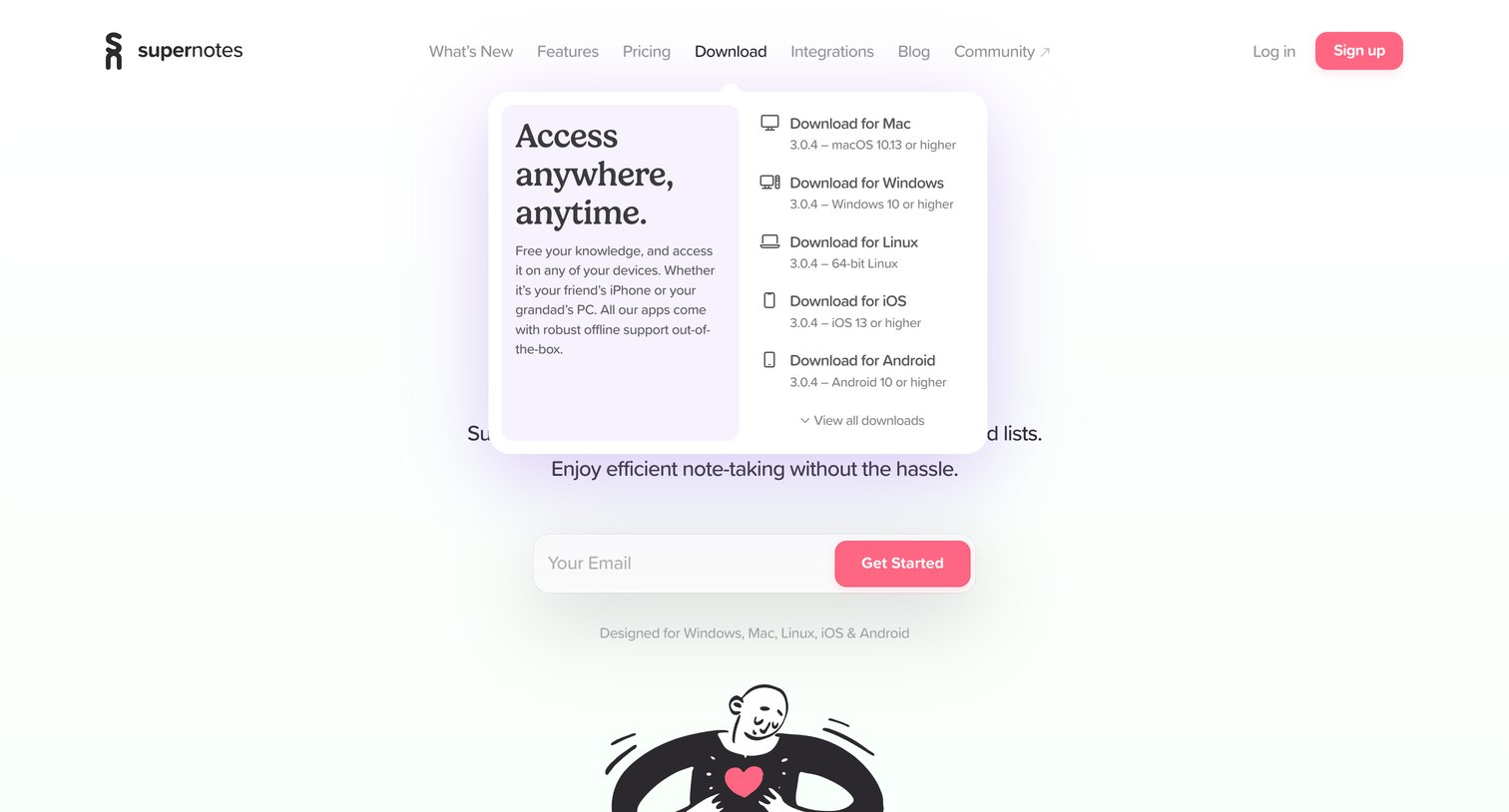 Supernotes - Supernotes | The best collaborative note-taking app screen