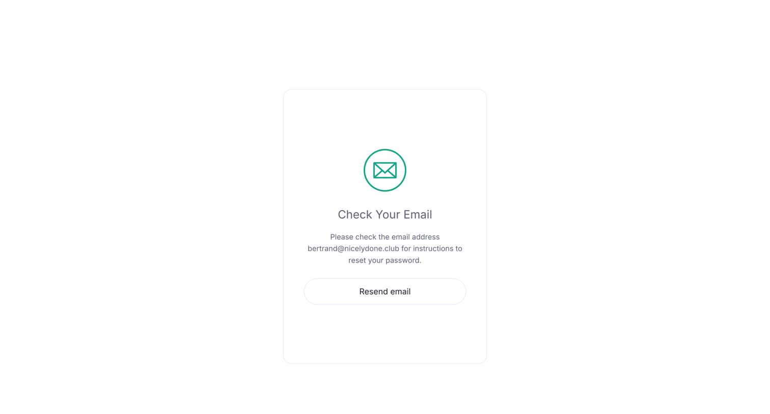 Evervault - Check your email | Evervault Dashboard screen