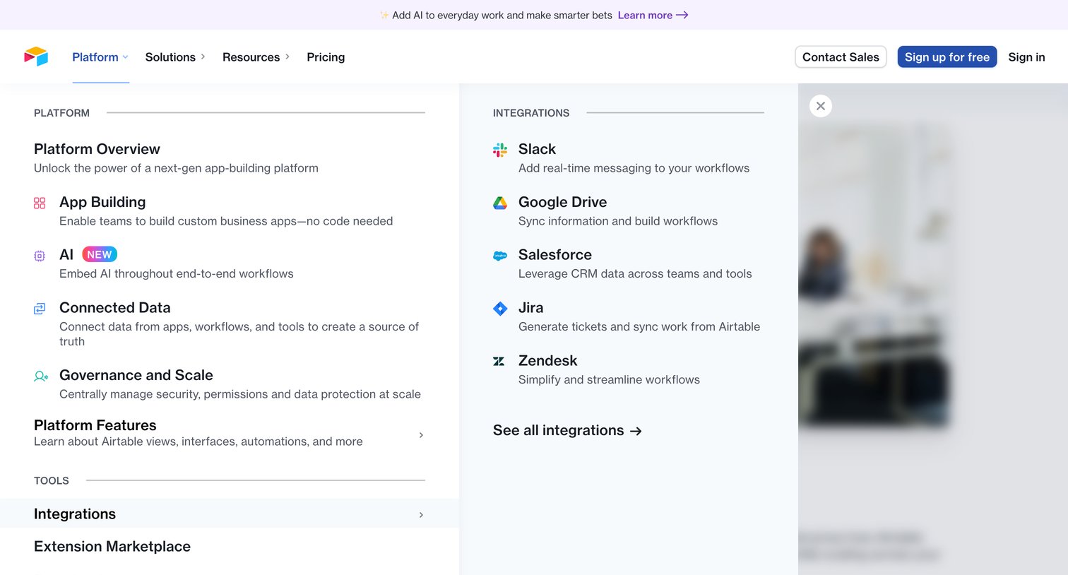 Airtable - Airtable Enterprise Built for governance and scalability | Airtabl screen