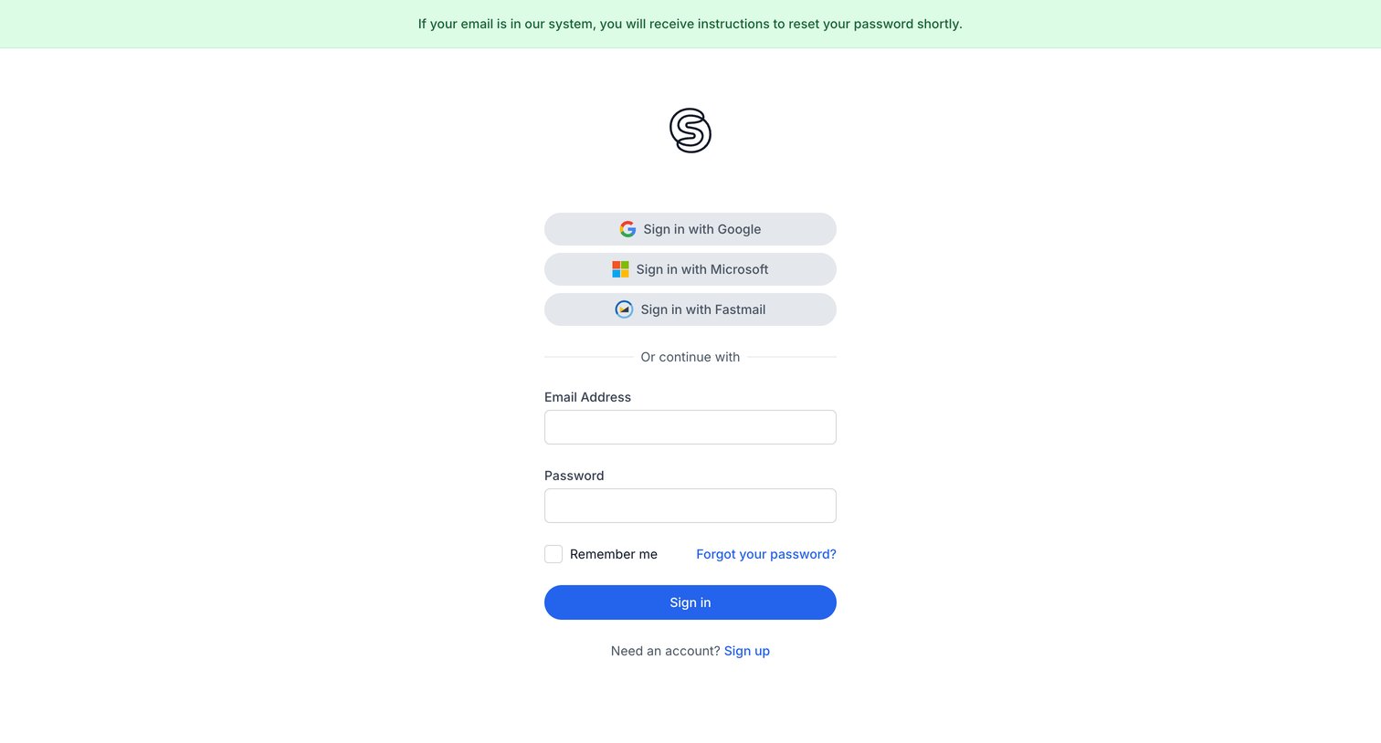 SavvyCal - Sign in to SavvyCal screen