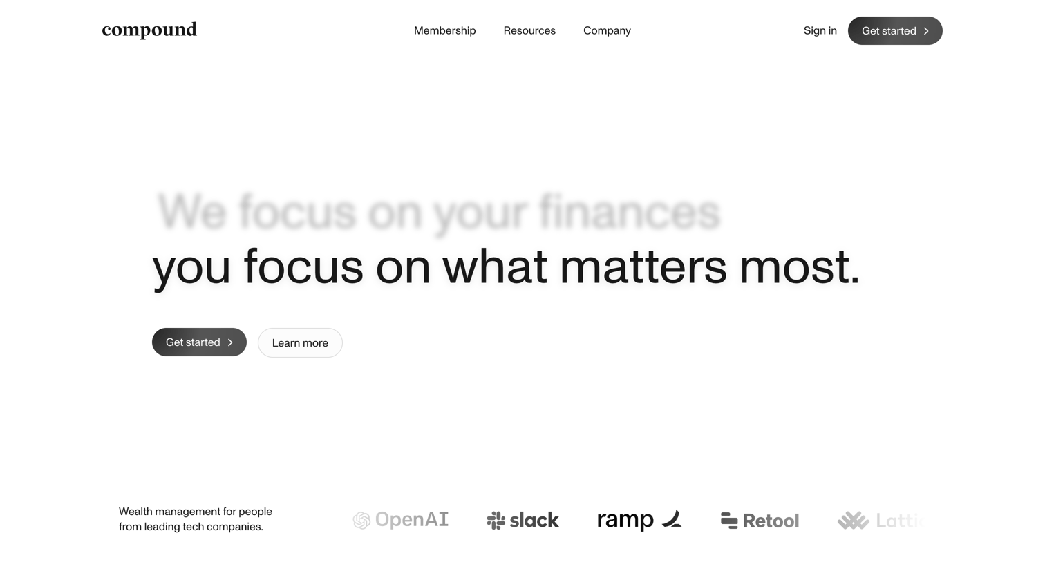 Compound - Compound | Personal finance for tech people screen