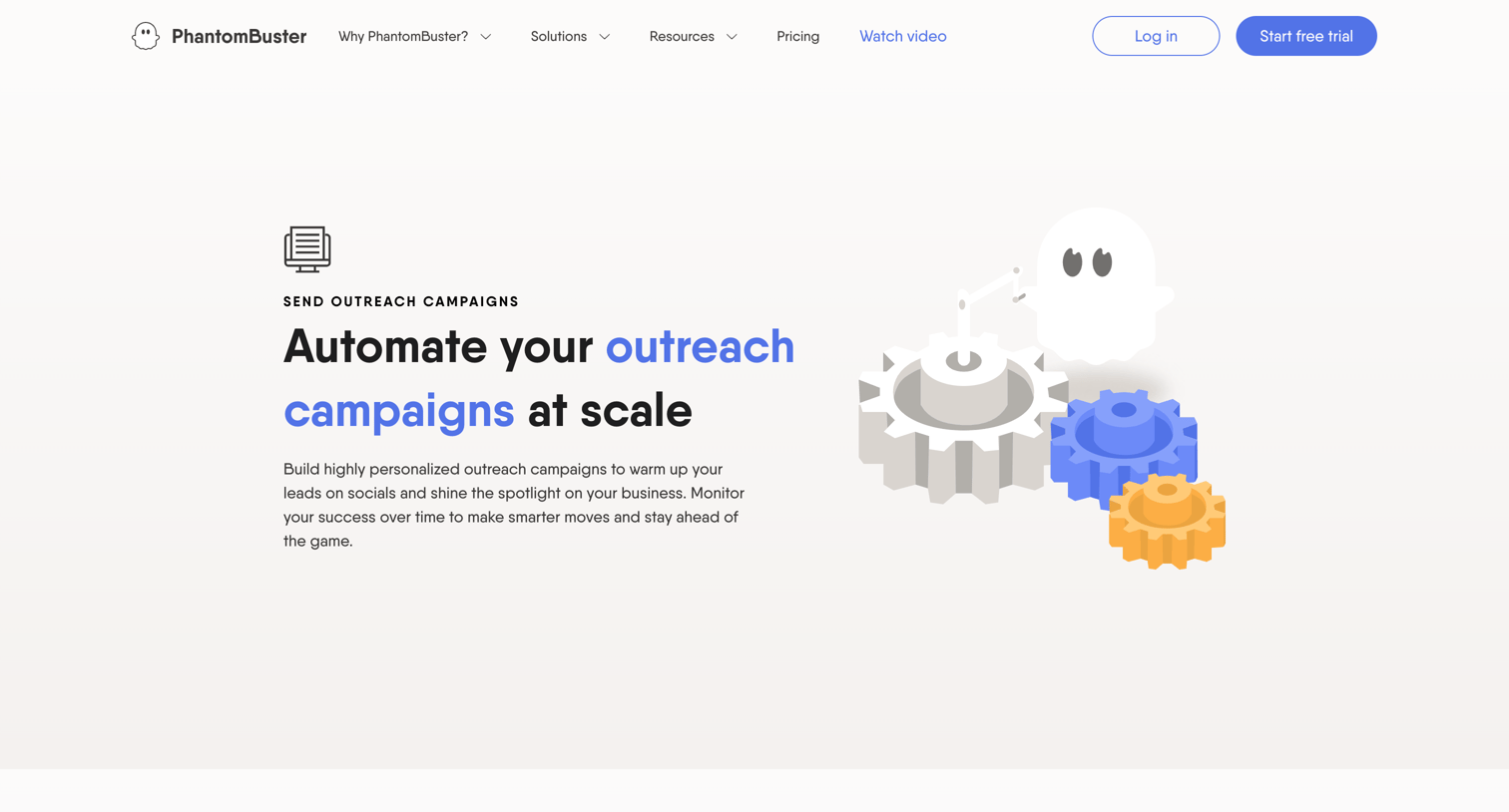 PhantomBuster - Automate your outreach campaigns at scale. | PhantomBuster screen