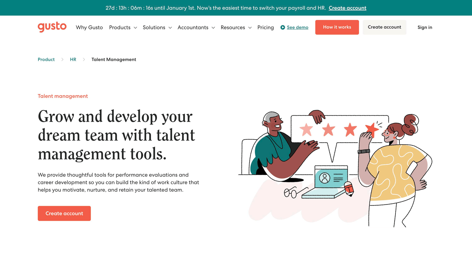 Gusto - Talent Management with Gusto | Gusto screen
