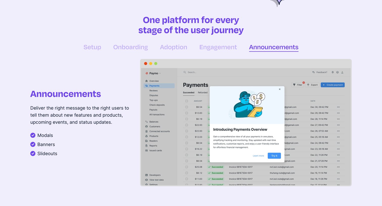 Dopt - Dopt — Ship self-serve product onboarding and education, your way screen