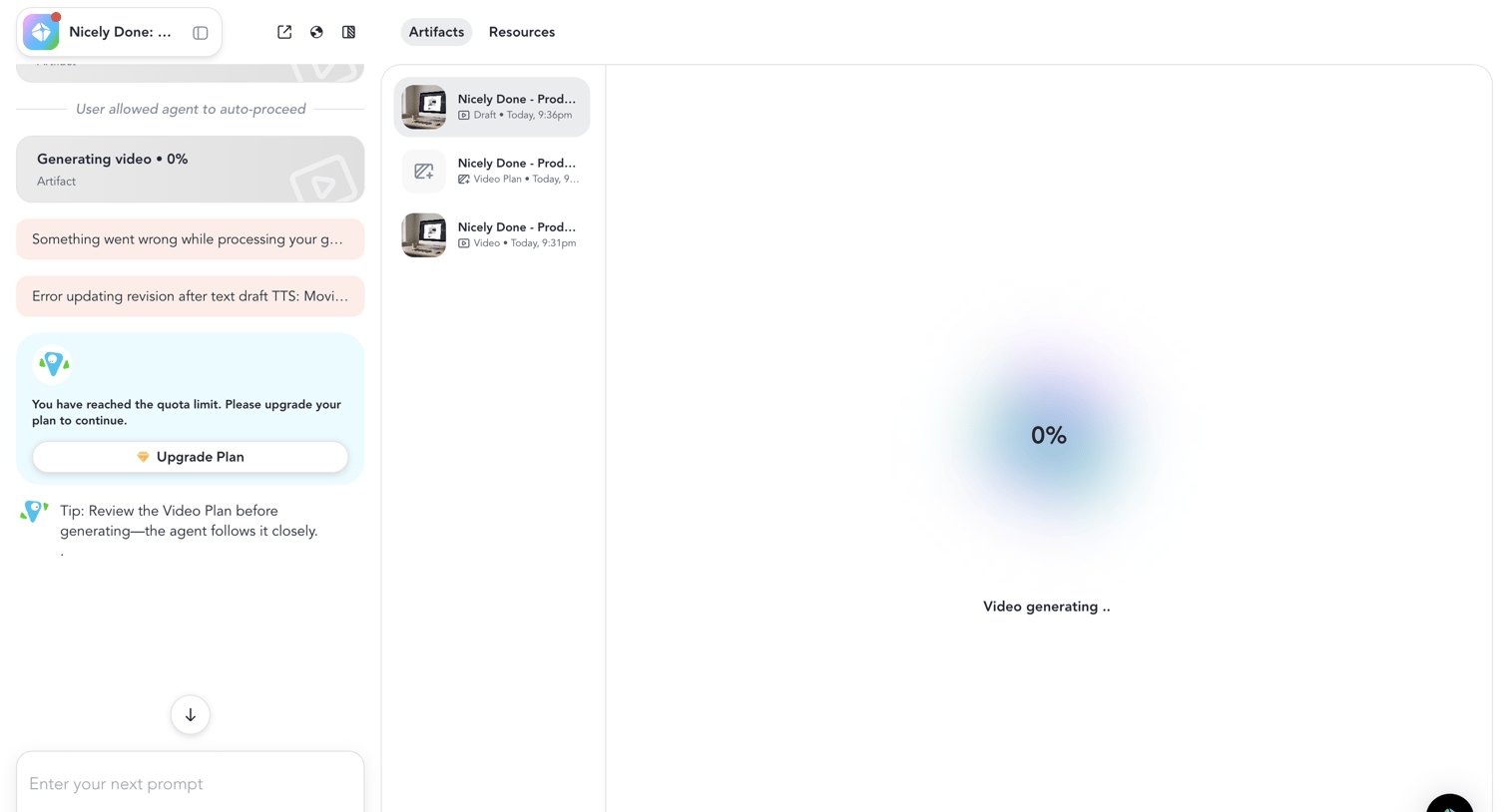 HeyGen - HeyGen - Video Agent screen